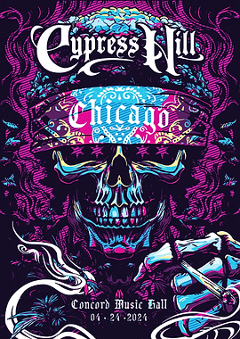 Cypress Hill Chicago Concert Poster
