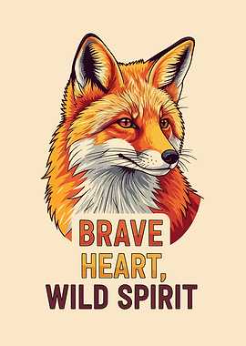 Fox Portrait: Brave Heart, Wild Spirit