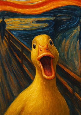 Duck Scream Painting