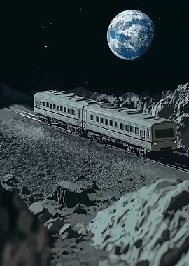 Train on the Moon