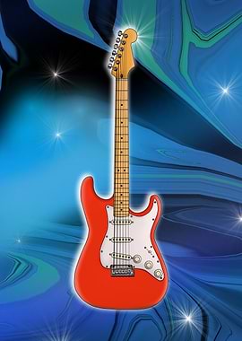 Red Electric Guitar