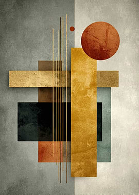 Abstract Geometric Shapes Art