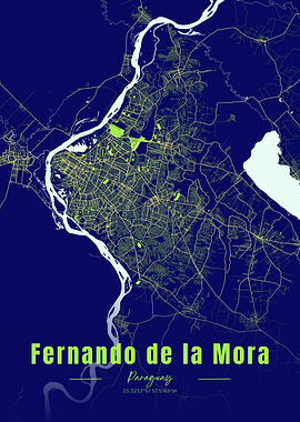 Fernando de la Mora City Map
