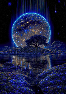 Celestial Lake Landscape