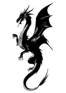 Black Dragon Silhouette
