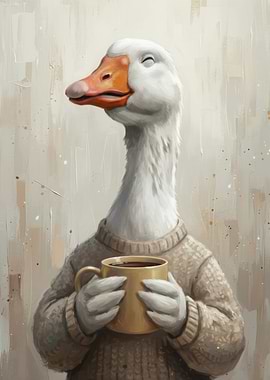 Goose with Coffee