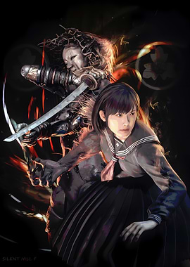 Silent Hill 2: Sakura and Pyramid Head