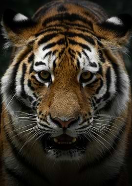 Sumatra Tiger Portrait Close-Up