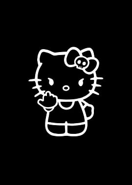 Hello Kitty Middle Finger