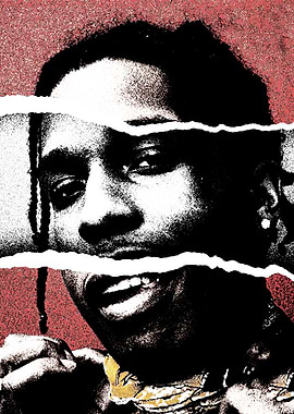 A$AP Rocky Torn Portrait