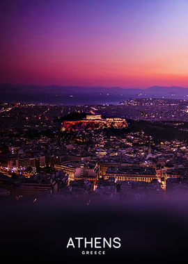 Athens, Greece at Night