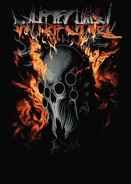 Whitecapel Skull in Flames