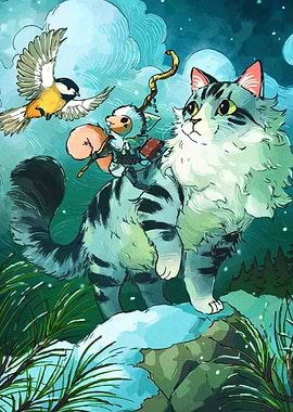 Fantasy Cat Adventure with Friends