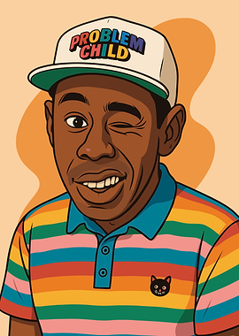 Tyler, the Creator Cartoon Portrait