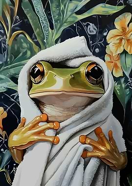 Frog in Towel