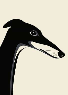 Elegant Greyhound Portrait