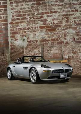 Silver BMW Z8 Roadster