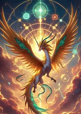 Celestial Dragon Golden Wings