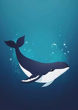 Whale in the Ocean