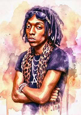 Watercolor Portrait of a Man