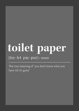 Toilet Paper Definition Printable