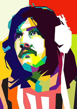 Classic Rock Drum Musician Pop Art