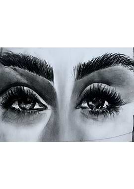 Charcoal Eyes Portrait