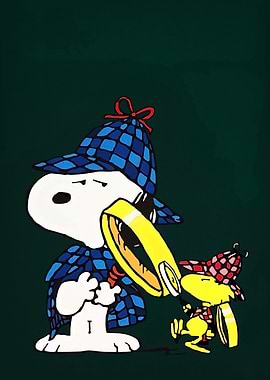 Snoopy and Woodstock as Detectives