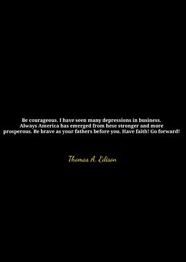 Thomas Edison Inspirational Quote