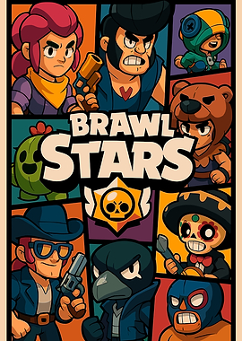 Brawl Stars Character Collage