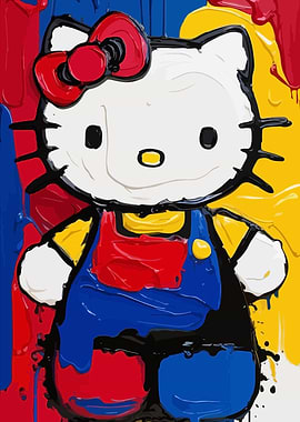Colorful Hello Kitty Art
