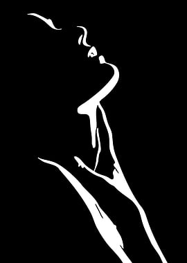 Monochrome Woman Silhouette