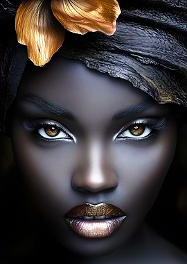 Golden Beauty Portrait