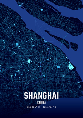 Shanghai Midnight City Map