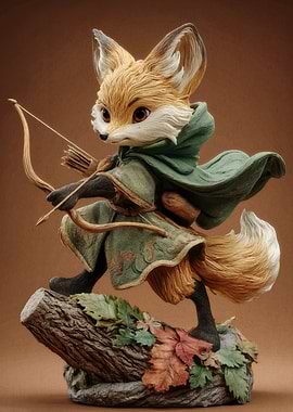 Fox Archer Statue