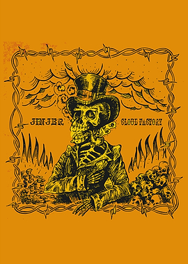 Cloud Factory Skeleton Art