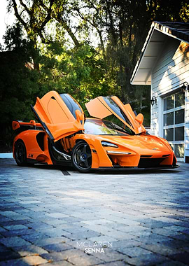McLaren Senna LM Orange Poster