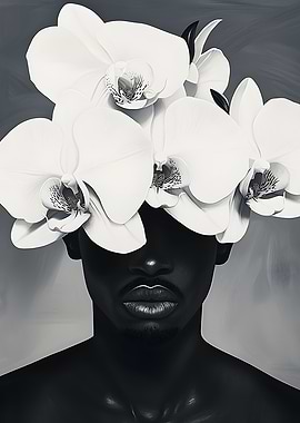 Man with Orchid Crown