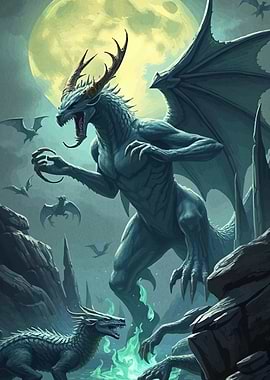 Dragon Fantasy Landscape