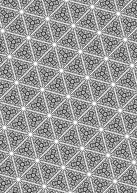 Triangle Fragmented Polygon Tessellation Pattern