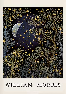 William Morris: Moon and Stars