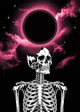 Skeleton with Cosmic Eclipse