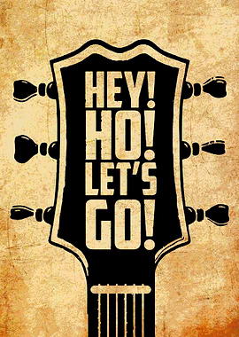 Hey! Ho! Let's Go! Guitar Art
