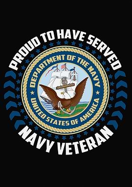 Navy Veteran Seal Graphic