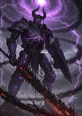 Dark Knight Fiery Sword