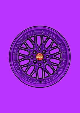 Purple BBS Wheel