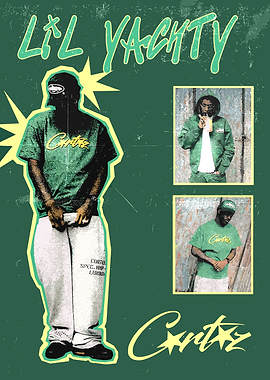 Lil Yachty Green Poster