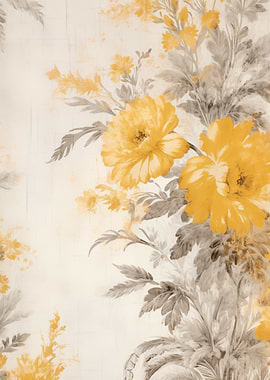 Floral Art Yellow flowers