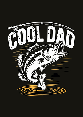 Cool Dad Fishing Graphic