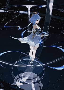 Girl in Celestial Setting